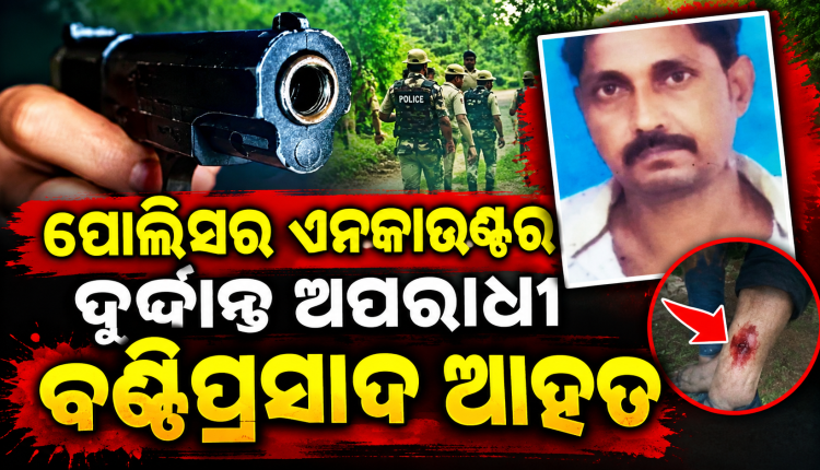 ଝାରସୁଗୁଡ଼ାରେ ପୋଲିସର ଏନକାଉଣ୍ଟର, ଦୁର୍ଦ୍ଦାନ୍ତ ଅପରାଧୀ ବଣ୍ଟିପ୍ରସାଦ ଆହତ